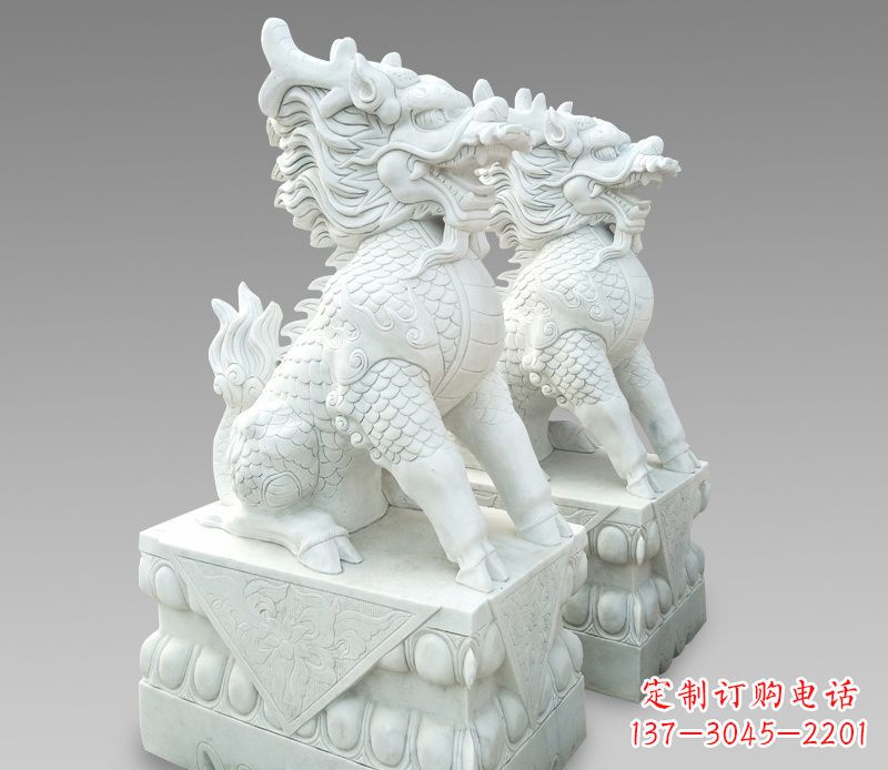 聊城释迦牟尼麒麟石雕,吸煞驱邪