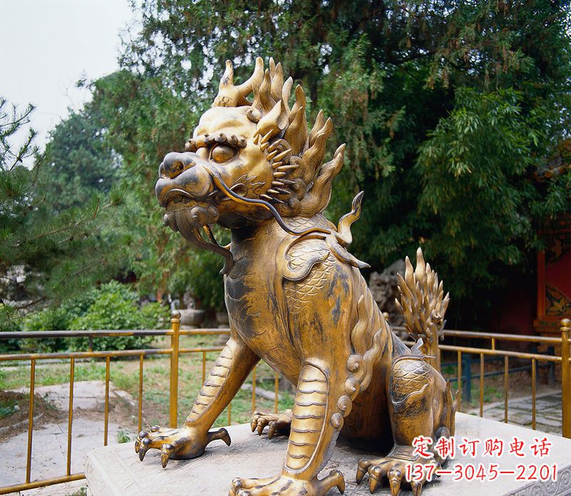 聊城麒麟铸铜雕塑