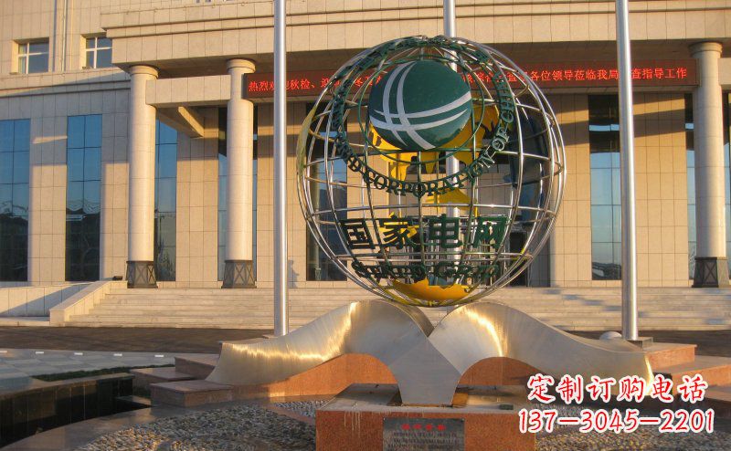 聊城精工打造,全球通用的不锈钢地球雕塑