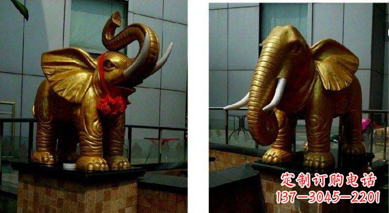 聊城专业定制:大象铜雕