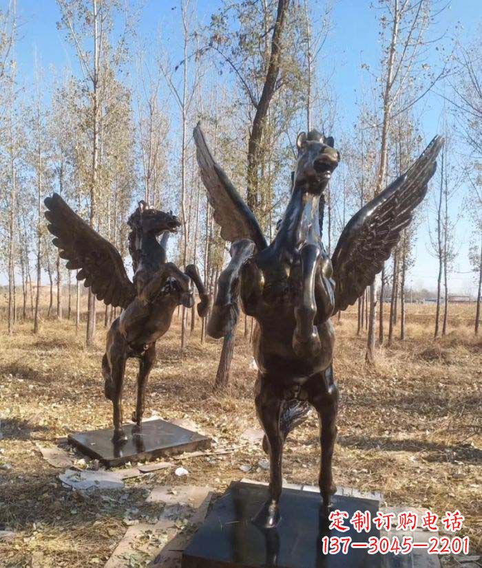 聊城优雅传神的飞马铜雕