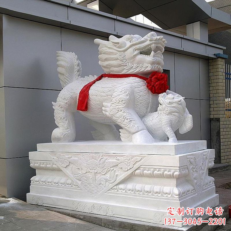 聊城超精美的中国麒麟石雕
