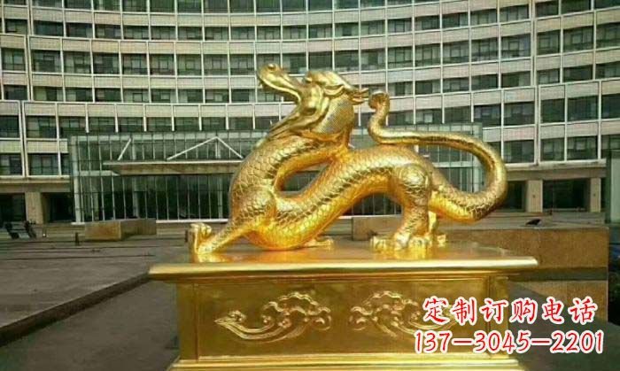 聊城正宗青龙铜雕,精致细腻的艺术品