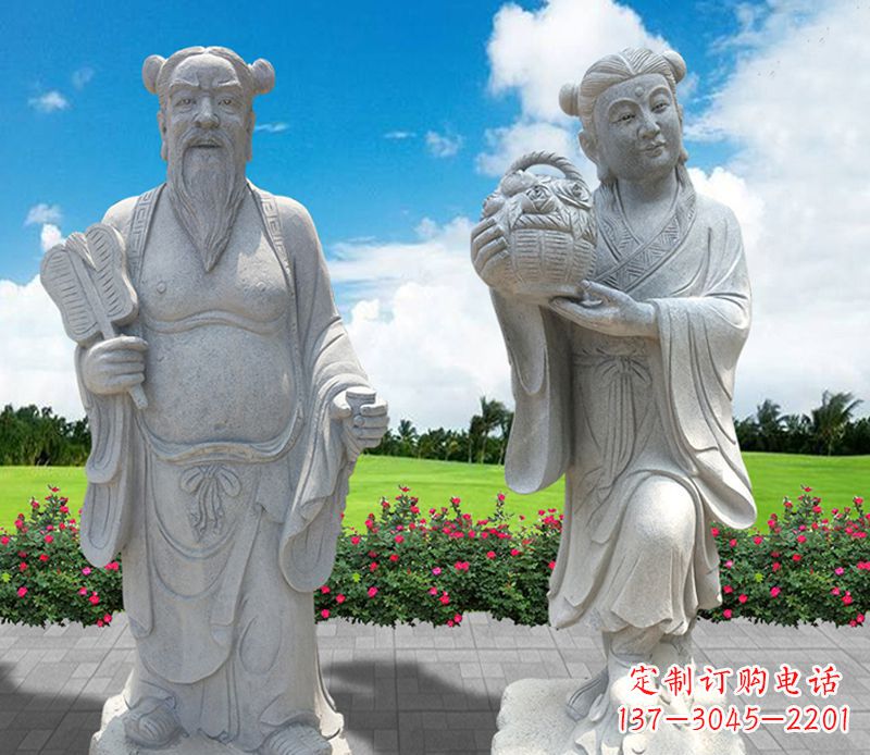 聊城青石八仙过海石雕