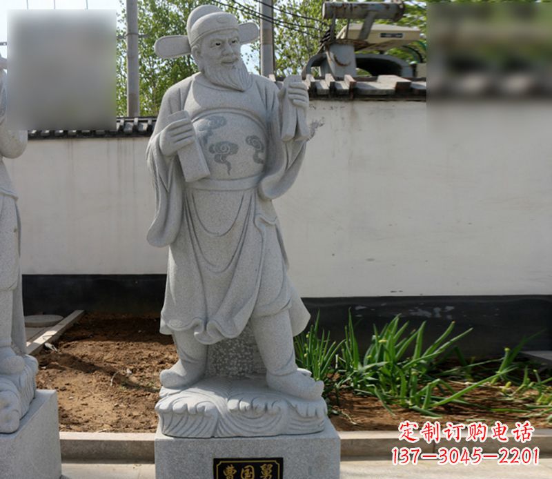 聊城青石曹国舅八仙雕塑