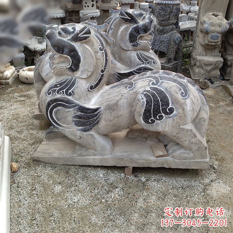 聊城手工精雕青石貔貅雕塑