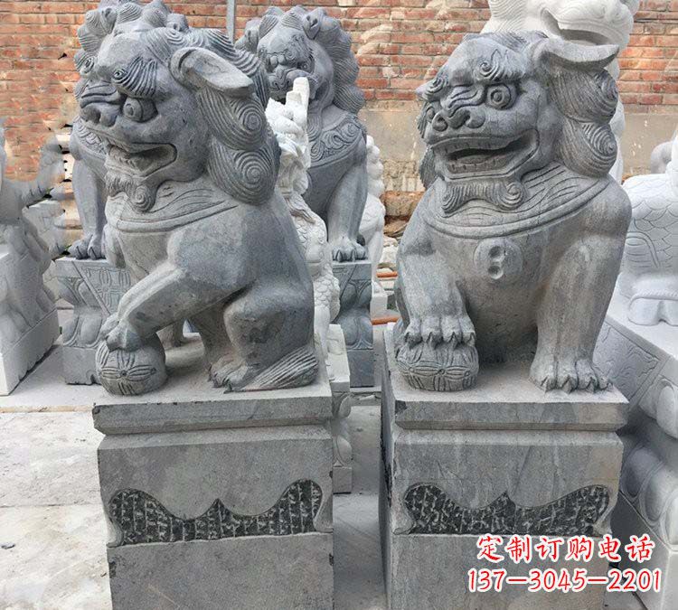 聊城青石仿古狮子雕塑