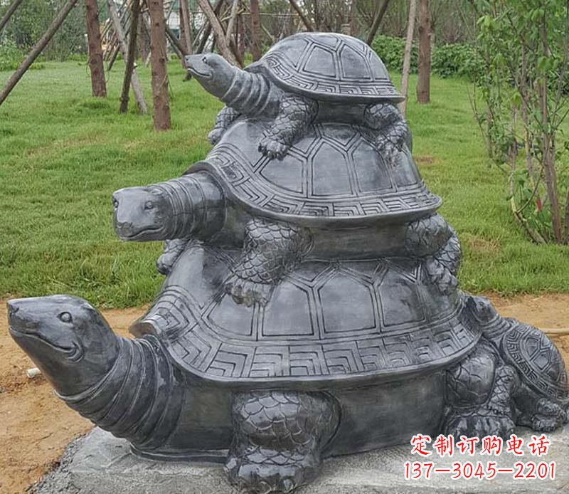 聊城精美耐看的海龟母子雕塑