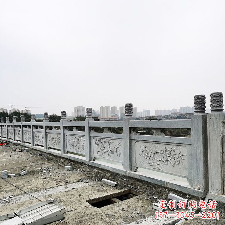 聊城青石户外石雕栏板