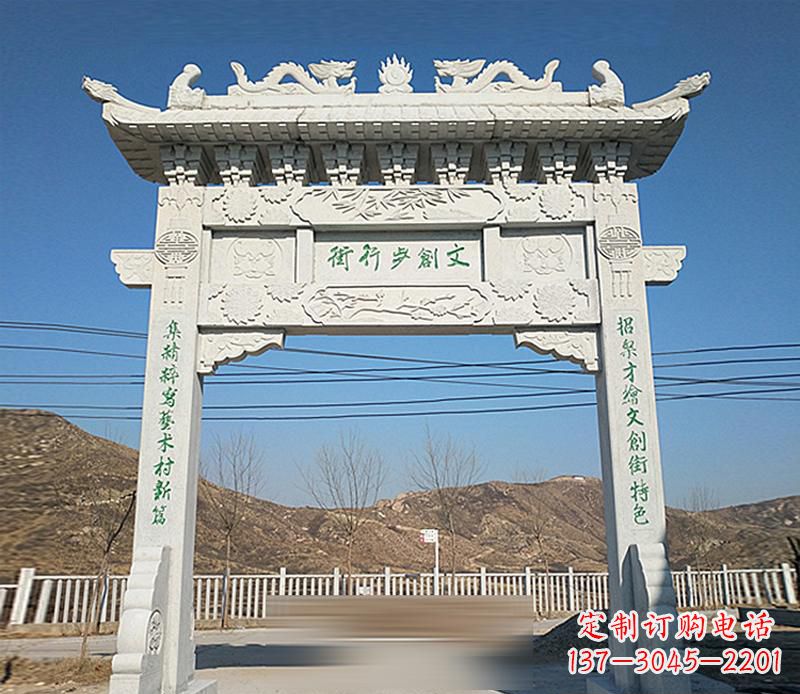 聊城精良的青石牌坊雕塑