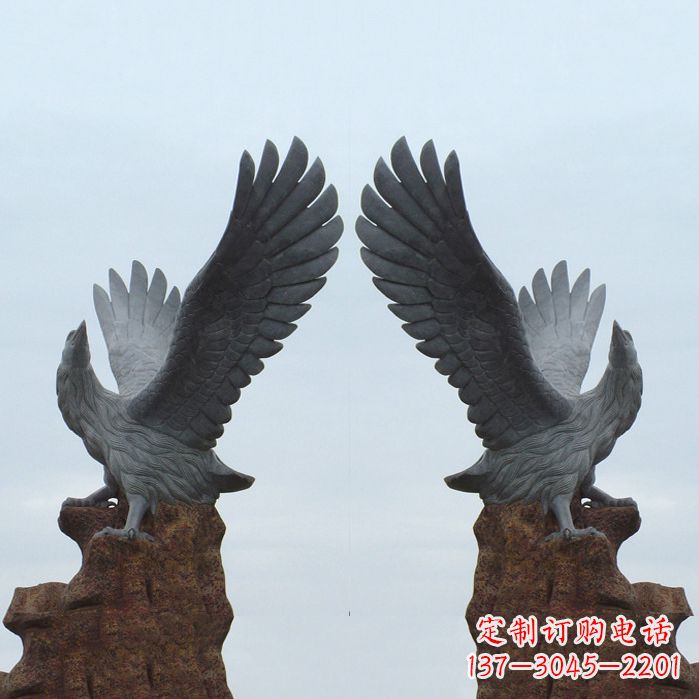 聊城青石老鹰,雕刻成永恒的珍贵艺术