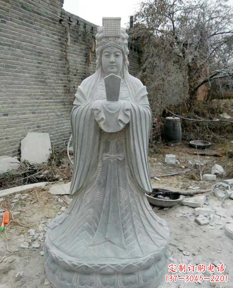 聊城青石妈祖神像雕塑