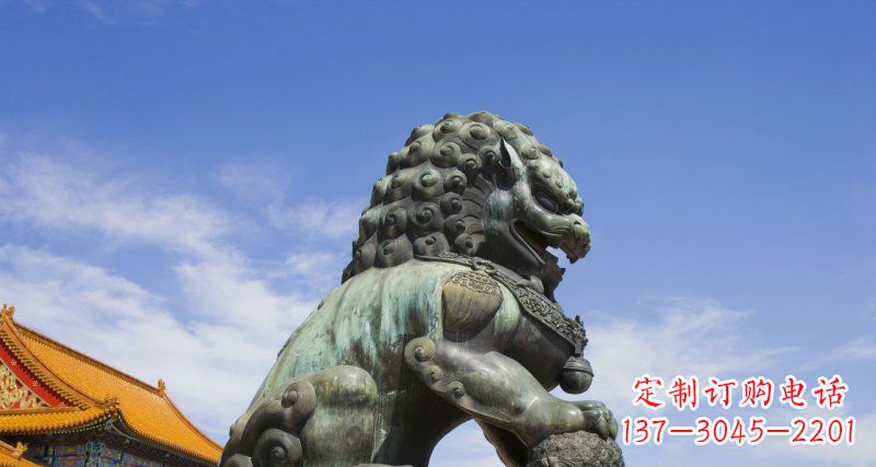 聊城青铜故宫狮子雕塑--精美绝伦