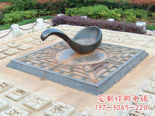 聊城青铜司南指南针铜雕