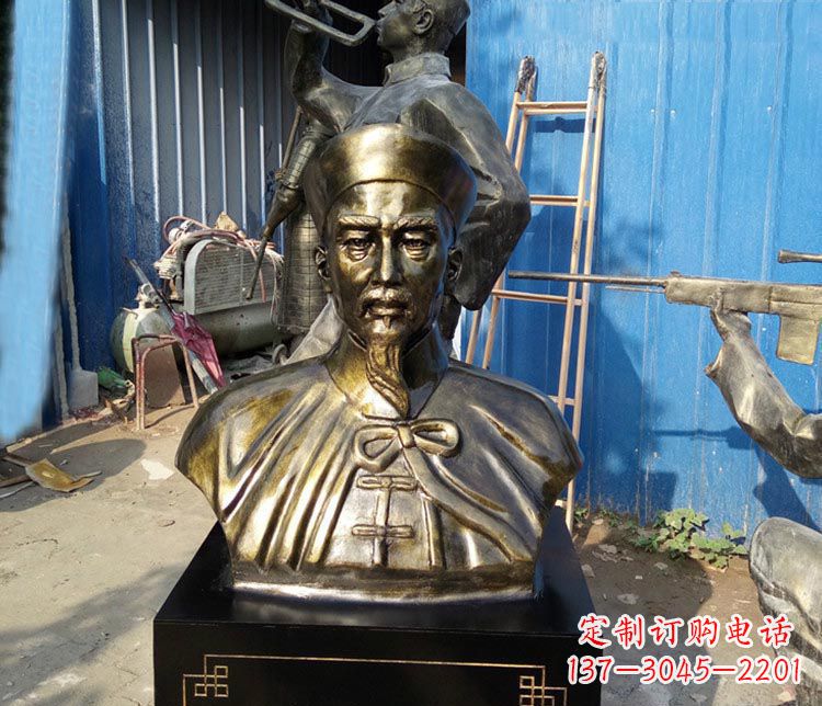 聊城经典英雄,林则徐铜雕