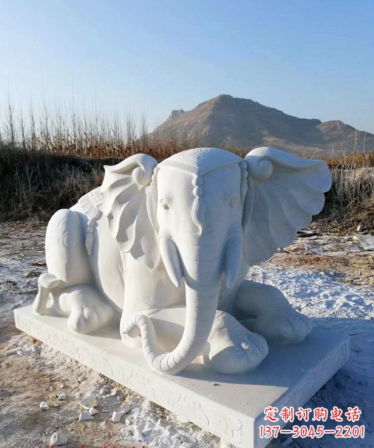 聊城追忆历史,清明上坟大象石雕