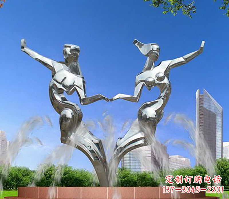 聊城情侣跳舞不锈钢抽象人物