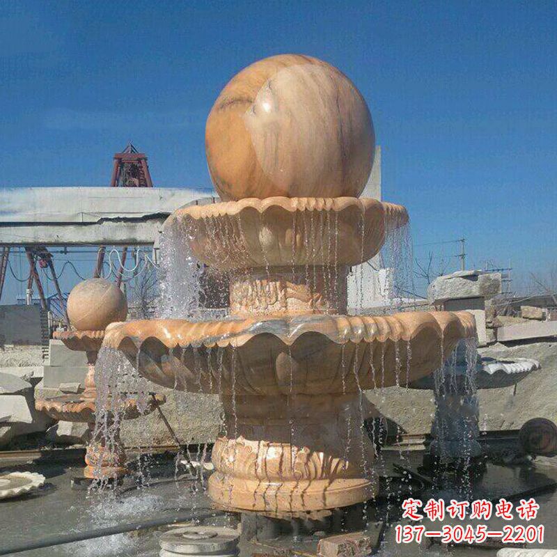 聊城曲阳石雕风水球喷泉:给你家的空间带来最好的祝福