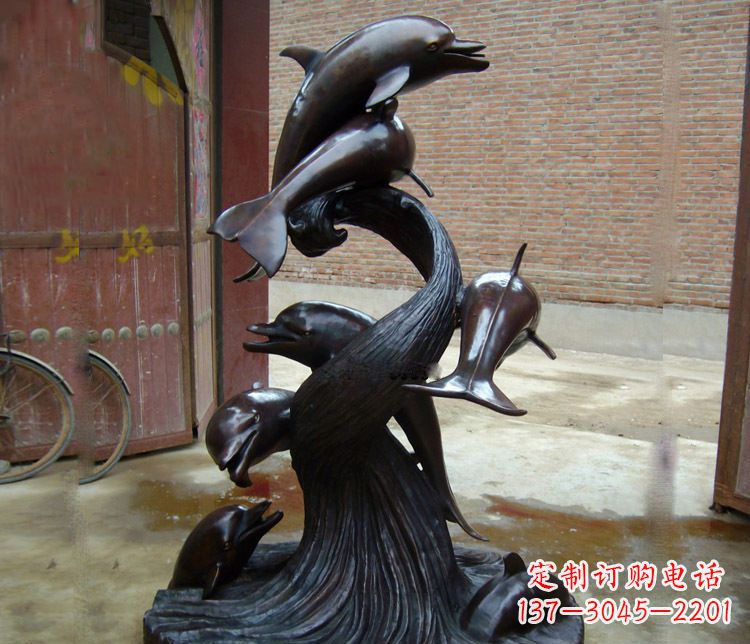 聊城尊贵华丽的海豚雕塑