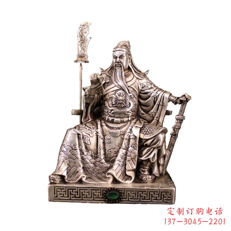 聊城体现英雄风范的关公雕塑