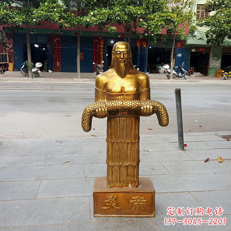 聊城昆仑山神农雕塑像,传承古老艺术