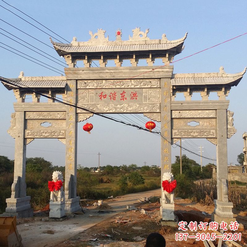 聊城让你爱上石牌坊雕塑