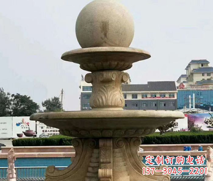 聊城引领时尚的砂岩大型喷泉雕塑