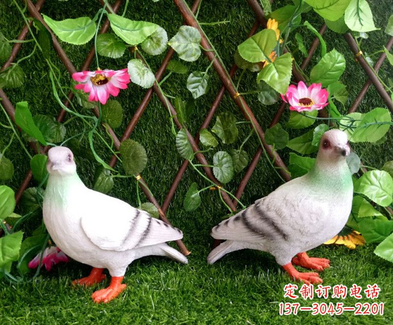 聊城传递和平的鸽子雕塑