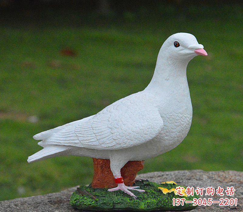聊城美丽的和平鸽雕塑,传递暖暖的正能量