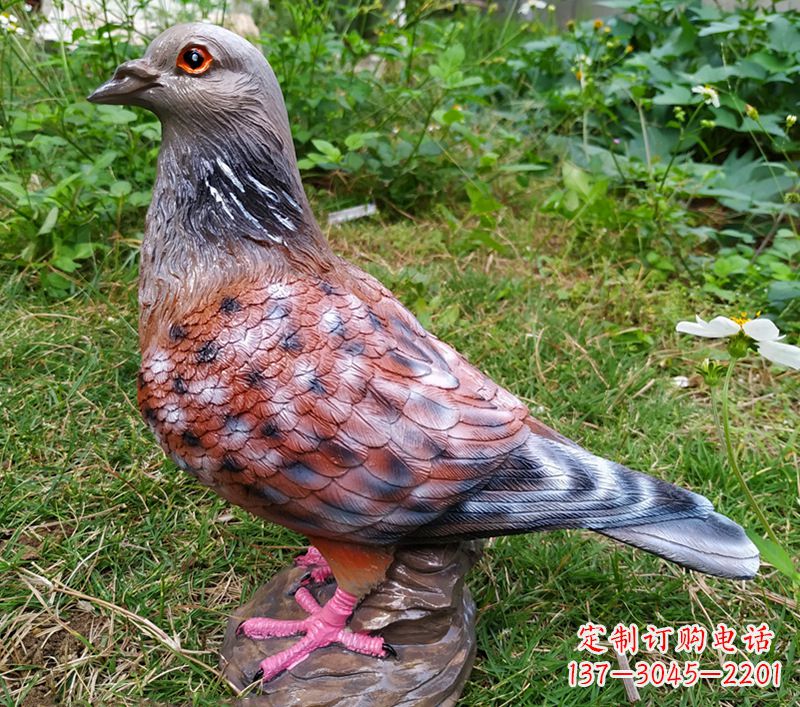聊城中领雕塑推出:传递和平象征的和平鸽雕塑