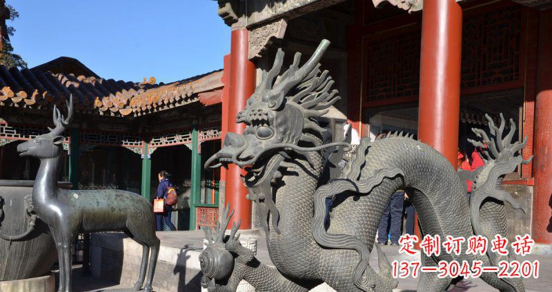 聊城中领雕塑厂家的青铜神龙雕塑,以神龙作为主…