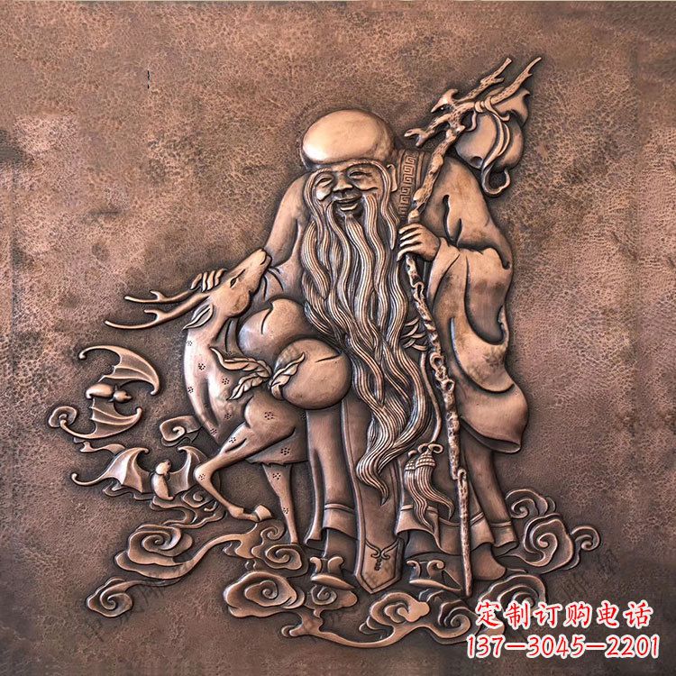 聊城追求长寿的崇高象征——紫铜老寿星雕塑