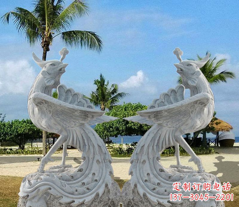 聊城精美凤凰石雕,让你的空间闪耀光芒