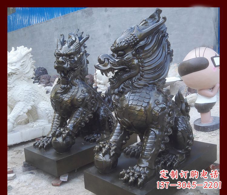 聊城中领雕塑的麒麟铜雕是塑造精美的工艺结果。…