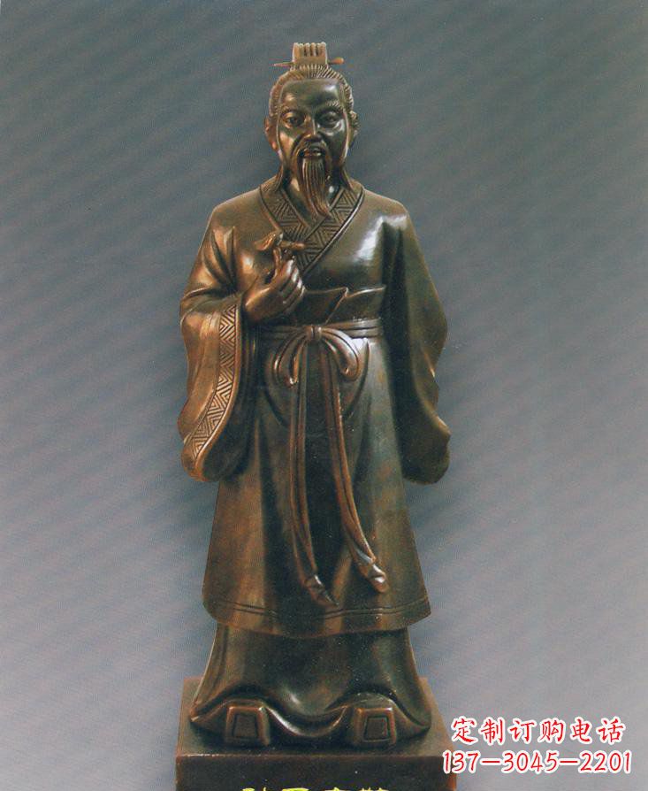 聊城扁鹊仿铜人物雕塑-独特的玻璃钢雕刻