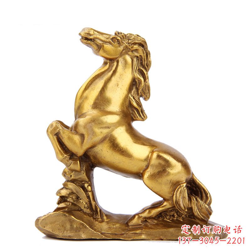 聊城精致铸铜马雕塑,古典微雕叠置美感