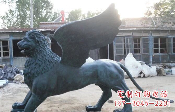 聊城马可飞狮雕塑,完美展现古典风采