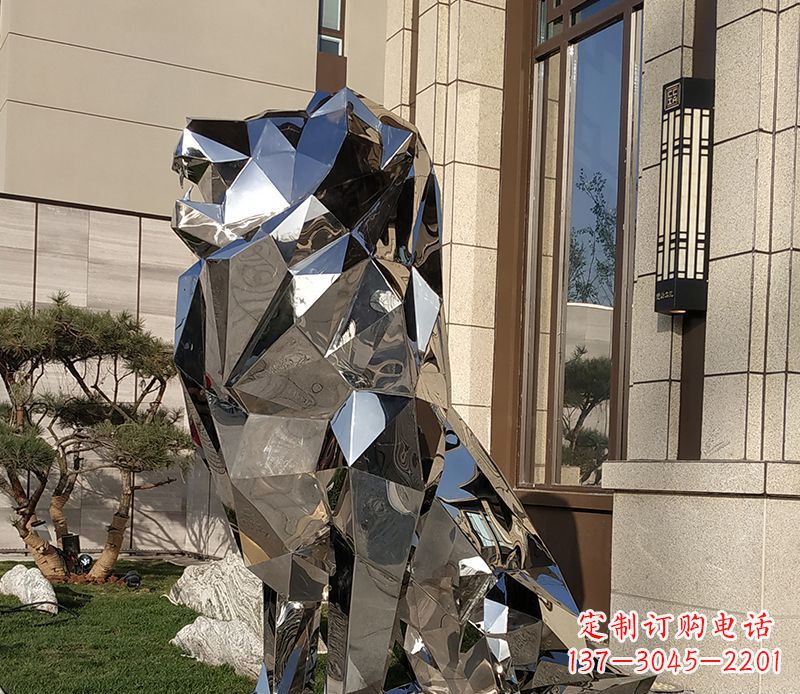 聊城历史荣耀:狮子雕塑门口摆件