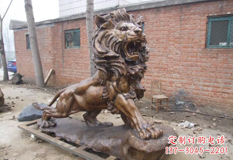 聊城高雅华贵的狮子铜雕