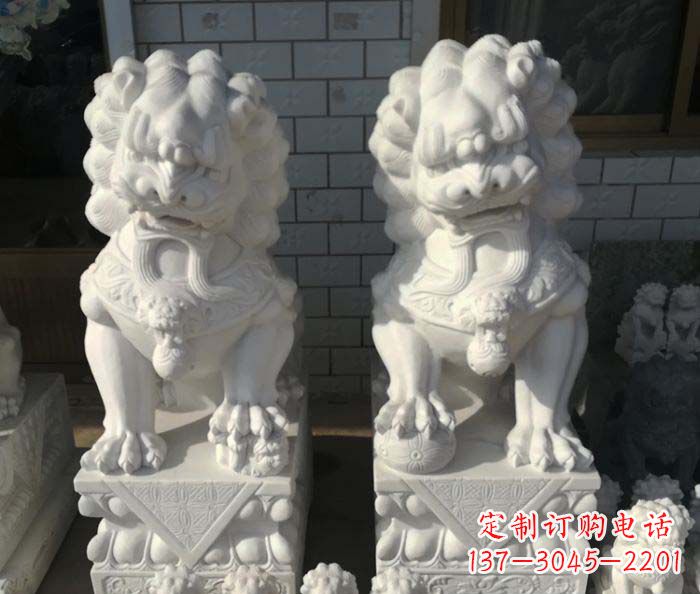 聊城狮子门口石雕,工艺精湛品质卓越