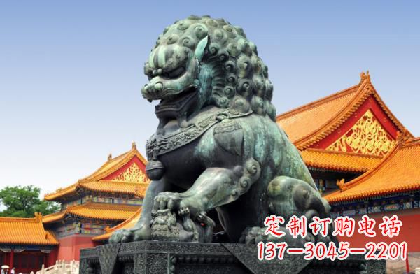 聊城贵族气派,古典青铜狮子雕塑