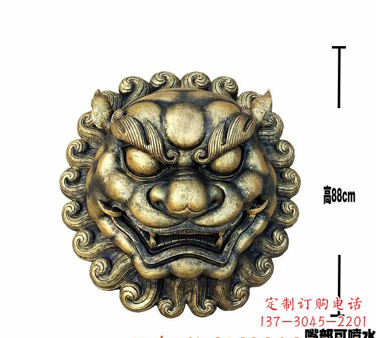 聊城领雕品质狮子头铜雕