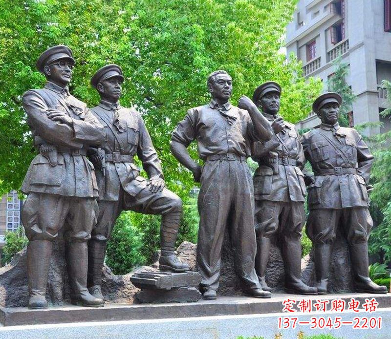 聊城名人元帅铜雕,让你永久记住他们