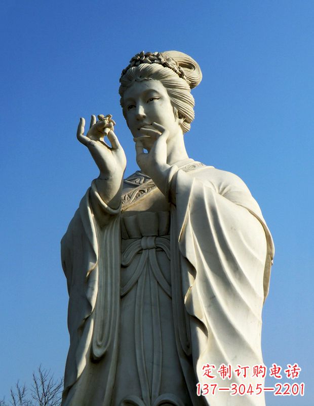 聊城精美绝伦的古代美女雕像