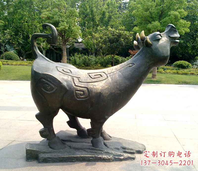 聊城十二生肖铜雕塑,中领领先一步