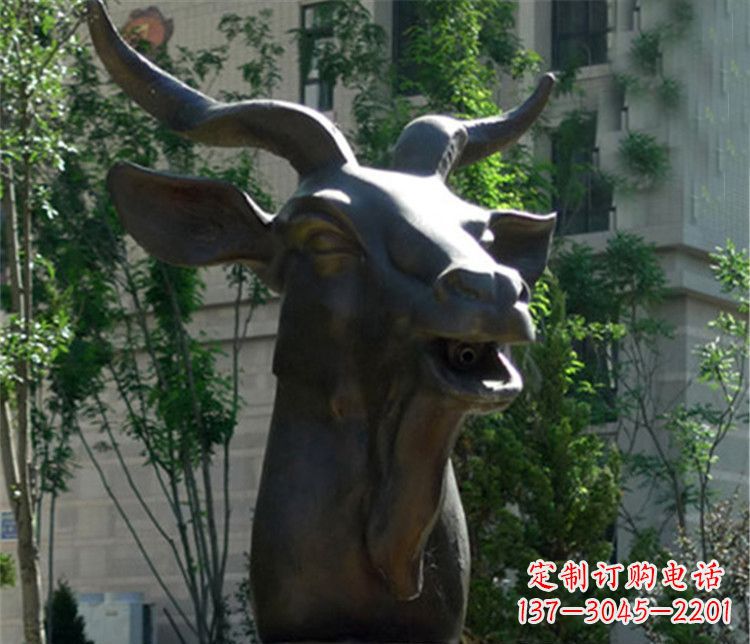 聊城十二生肖铜雕羊首饰