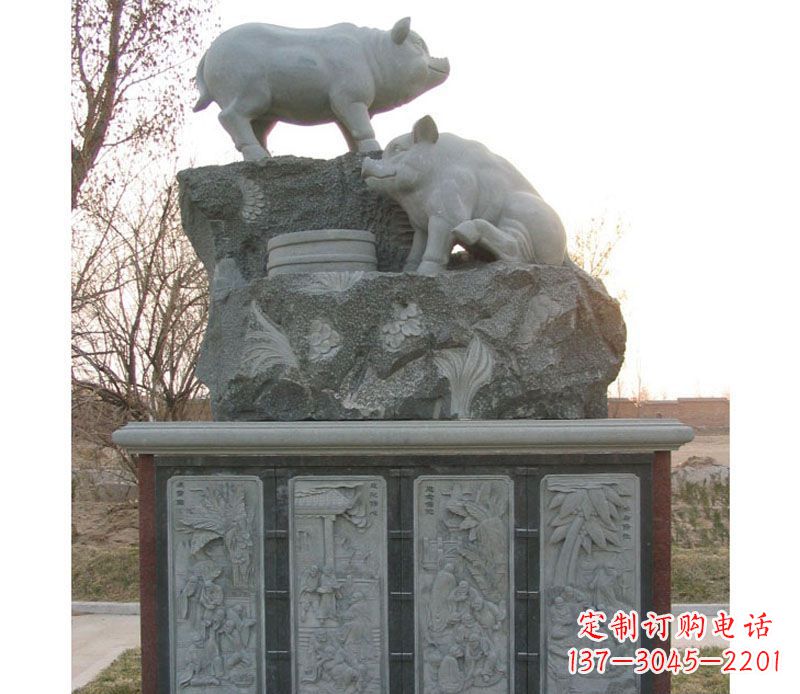 聊城十二生肖猪石雕——质地原生态传承千年文化