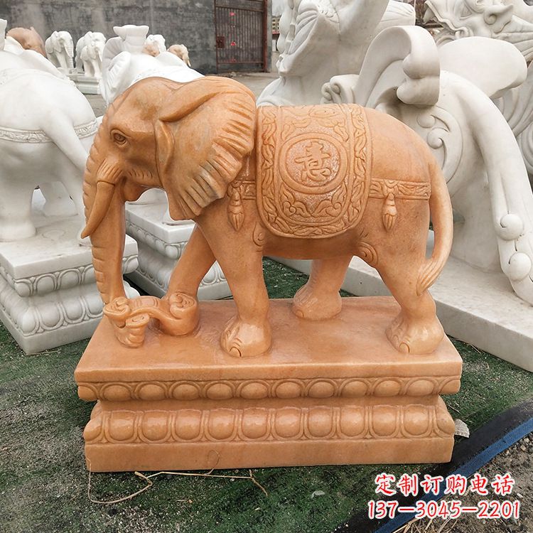 聊城立柱大象雕塑,集美观和实用于一体