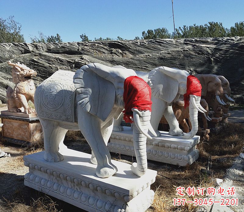聊城石雕大象别墅,集象美于一体