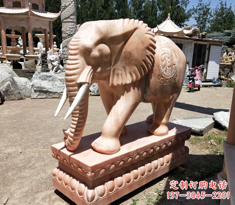聊城精美大象櫈,领雕工艺独特